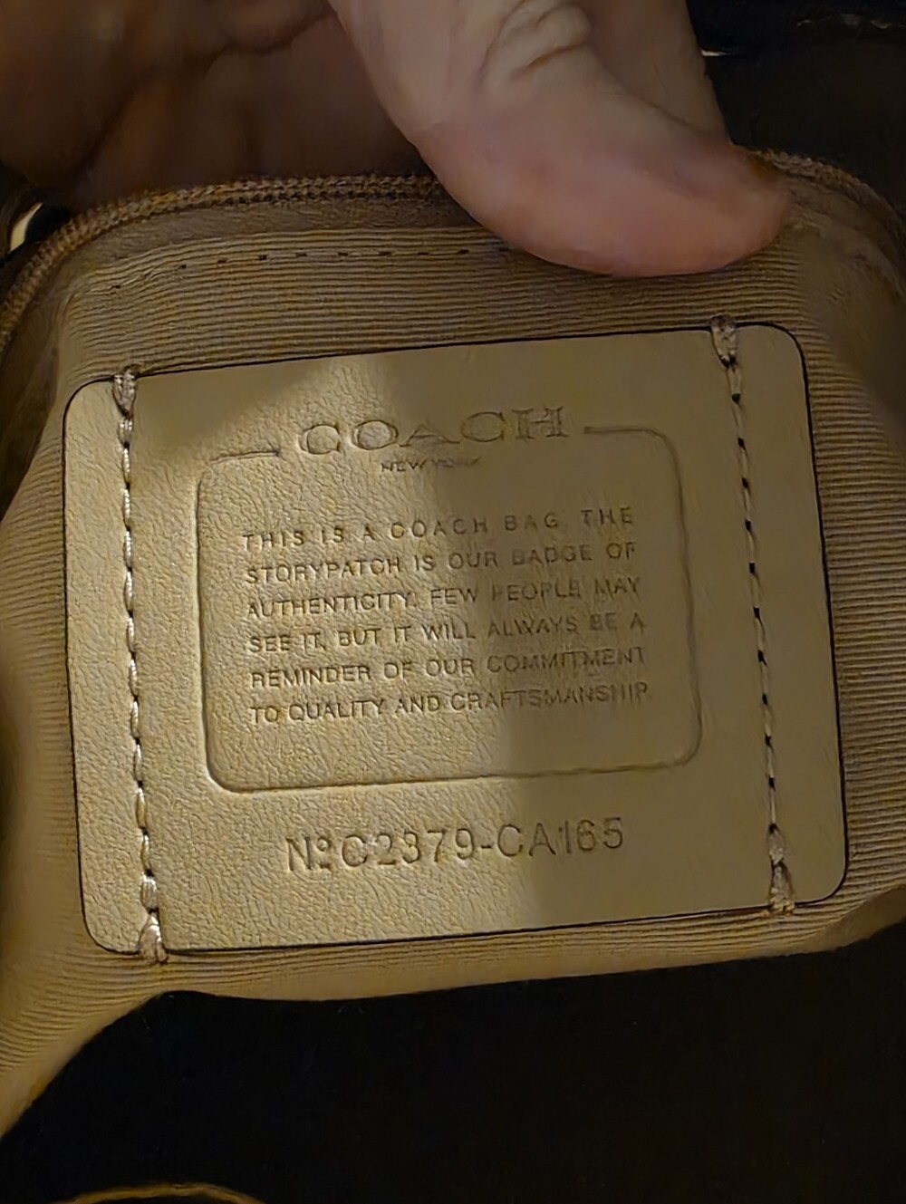 Coach Cream Andy Crossbody With Horse And Carriage/ EUC - Picture 3 of 8